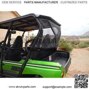 Compatible with Kawasaki Teryx 4 Seater Dust Guard with back mesh window 2012-2021 (Does not fit 2 seater model)
