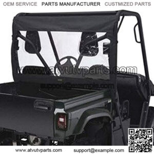 UTV Rear Window For Polaris Ranger, Black