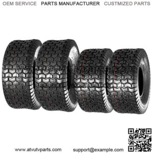 Lawn Mower Turf Tires 15x6-6 Front & 20x8-8 Rear 4PR(2 Front Tires+2 Rear Tires)