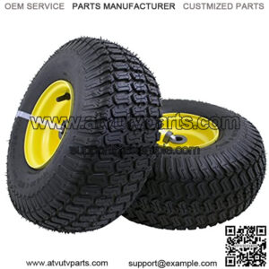 15x6.00-6" Front Tire Assembly Replacement for 100 and 300 Series Riding Mowers - 2 pack