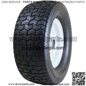 16x6.50-8" Flat Free Tire on Wheel, 3" Hub, 3/4" Bushings