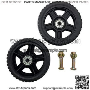 Set of 2 Wheel Kits for Push Mowers (6" Inch)