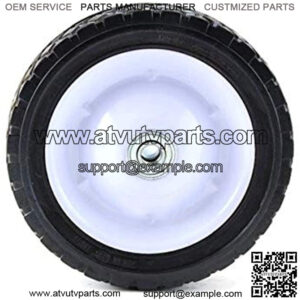 7" Universal Replacement Steel Wheel with 55 lb. Load Rating, Black