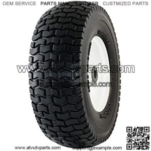 30326 13x5.00-6" Flat Free Lawnmower Tire on Wheel 3" Hub, 3/4" Bushings