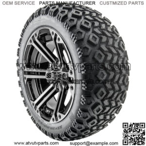 14" RX353 Machined Wheels and Lifted Tires Combo