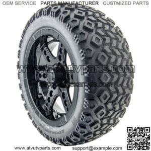 14" RX262 Black Wheels and Lifted Tires Combo