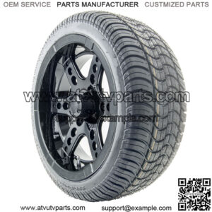 14" RX262 Black Wheels and Tires Combo