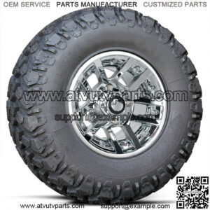 Alloys 10" Chrome Wheels with Hammer Tire Combo