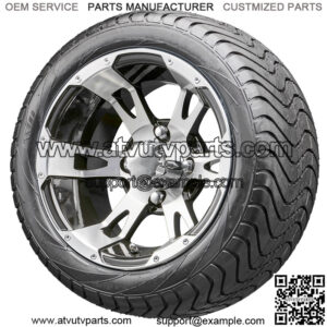 12" RX320 Machined Wheels and Tires Combo