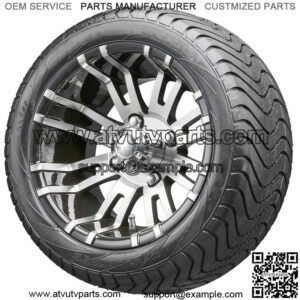 12" RX270 Machined Wheels and Tires Combo