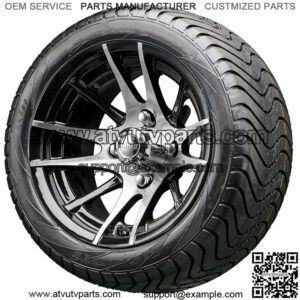 12" RX101 Machined Wheels and Tires Combo
