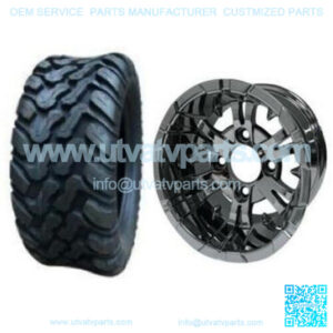 22x11-12" Tire/Wheel Combo (22" Tall Premounted)