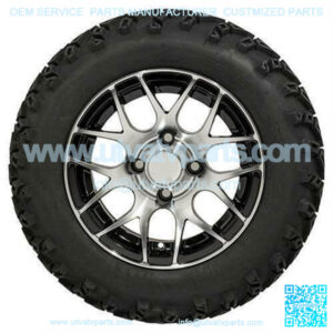 Pursuit Golf Cart Tire & Wheel Combo, 22x11-12" SET OF 4 (22" Tall)