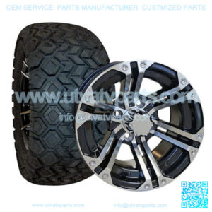 22x10.5-12" Tire/Wheel Combo (22" Tall Pre-Mounted)