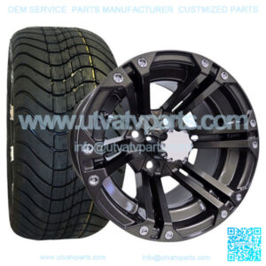 215/40-12" Tire & Wheel Combo (18.5" Tall Premounted)