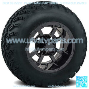 Storm Trooper Golf Cart Tire & Wheel Combo 22x11-10" Set of 4 (22" Tall)