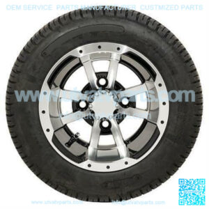 Storm Trooper Golf Cart Tire & Wheel Combo, 205/50-10" Set of 4 (18" Tall)