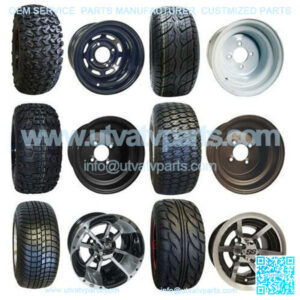 10" Red Hawk Golf Cart Tire/Wheel Combo Builder (Premounted)