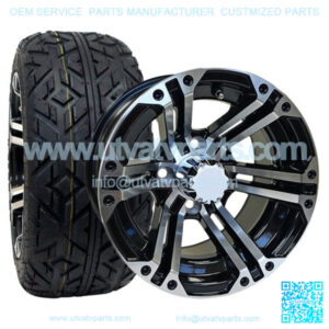 Golf VX 215/35 - 12" Tire/Wheel Combo (18" Tall, DOT)