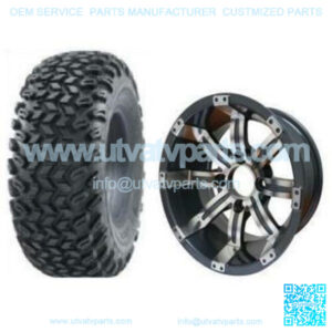 23x10.5-12" All Terrain Tire/Wheel Combo (23" Tall Premounted)