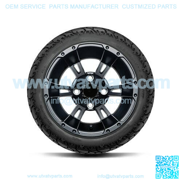 DoubleTake 215/35-12" Golf Cart Street Tire & Wheel Combo (18" Tall Premounted) - Image 2