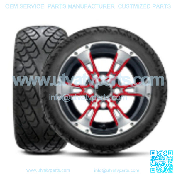 DoubleTake 215/35-12" Golf Cart Street Tire & Wheel Combo (18" Tall Premounted) - Image 4