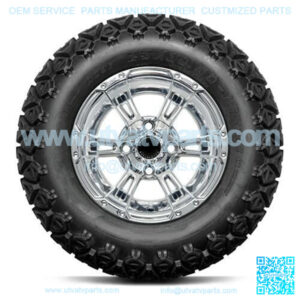 DoubleTake 23x10.5-12" Golf Cart Trail Tire & Wheel Combo (23" Tall Premounted)