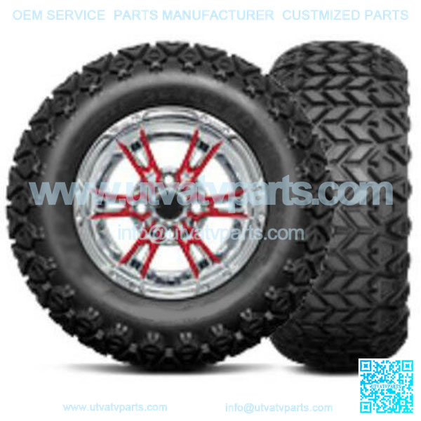 DoubleTake 23x10.5-12" Golf Cart Trail Tire & Wheel Combo (23" Tall Premounted) - Image 4