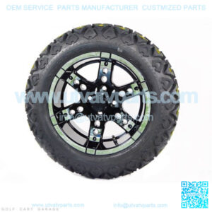 23x10-14" Golf Cart Tires & Wheels (23" Tall Pre-Mounted)