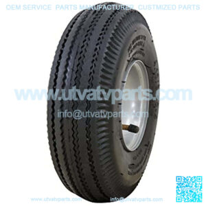 4.10/3.50-4" Pneumatic (Air Filled) Hand Truck / All Purpose Utility Tire on Wheel, 2.25" Offset Hub, 3/4" Bearings