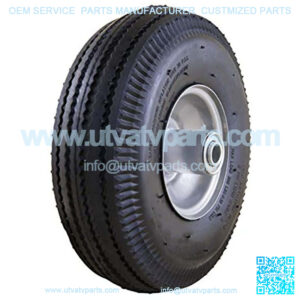 Universal Fit Pneumatic (Air Filled) Hand Truck / All Purpose Utility Tire on Wheel with Adapter Kit Included