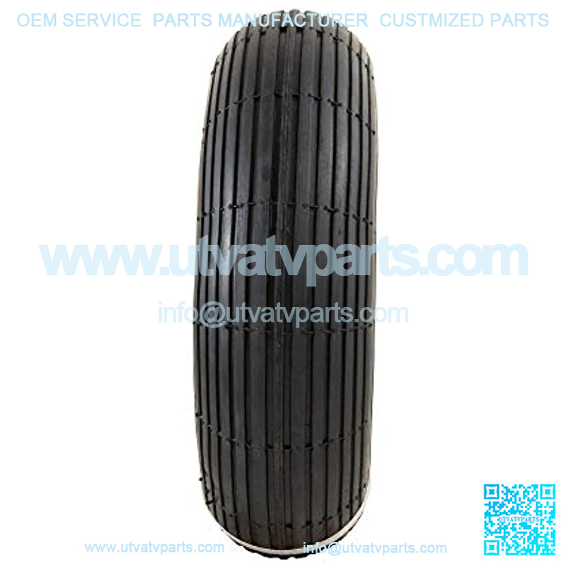 Easy Fit 13" Replacement Wheelbarrow Wheel with Adapter Kit, Black - Image 2