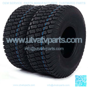2pc Lawn Mower Tractor Cart Turf Tires 15x6.00-6 Turf Master Tread 15/6-6 4PR