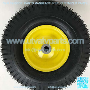 15x6.00-6 Dump Cart Tire and Rim - Fits on 3/4 Inch Axle, 3.25 Inch Hub