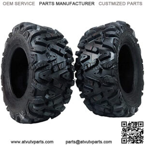 2 New Rear 25x10-12 KT TIRE SET ATV TIRES 6 PLY 25" 25x10x12