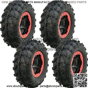 Full set of Swamp Lite 25x8-12 and 25x10-12 ATV Tires (4)