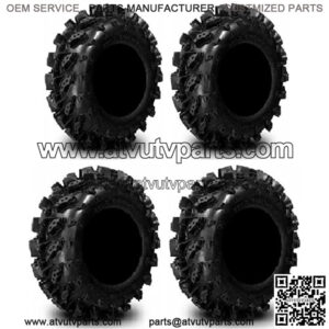 Full set of Swamp Lite 27x9-14 and 27x11-14 ATV Tires (4)