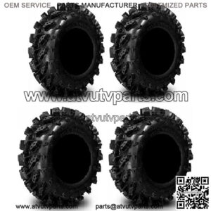 Full set of Swamp Lite 28x9-14 and 28x11-14 ATV Tires (4)