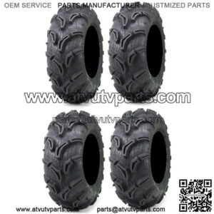 Full set of Zilla 27x9-12 and 27x11-12 ATV Mud Tires (4)