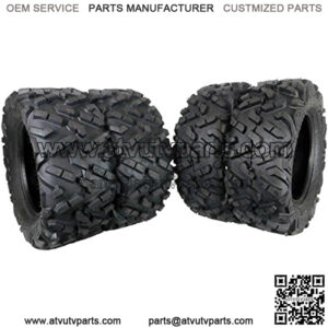 4 Set Dual Compound 27x11-14 Rear 27x9-14 Front ATV Tires 6 Ply