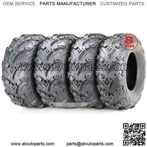 Set 4 Premium 8PR ATV UTV Tires 25X8-12 25x8x12 Front & 25x10-12 25x10x12 Rear
