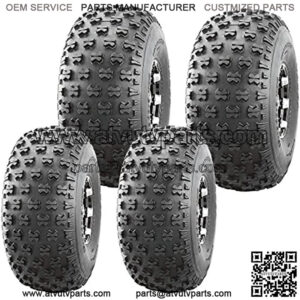 Set 4 Utility ATV tires 22.5x10-8 & 25x12-9 for 05-16 John Deere GATOR TS/TE 4x2