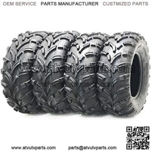 Set 4 ATV tires 25x8-12 & 25x11-12 for 12-13 Polaris Ranger 500 EFI