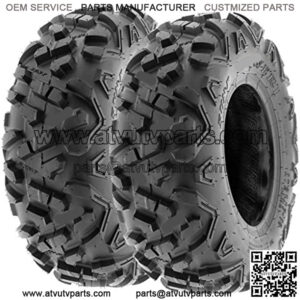 Set of 2 Power.II 19x7-8 ATV UTV Off-Road Tires, All-Terrain, 6 PR, Tubeless A051