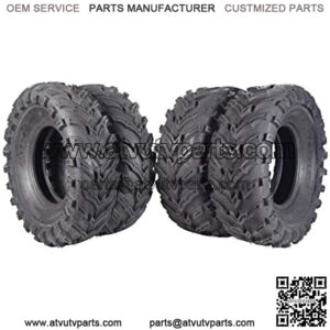 Set of 4 New ATV/UTV Tires 2 of 25x8-12 Front and 2 of 25x10-12 Rear /6PR P377