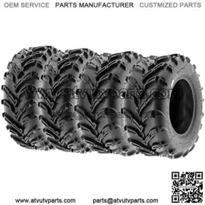 Set of 4 A024 AT-Mud-Trail ATV UTV 25x8-12 Front & 25x10-12 Rear off-road Tires, 6 PR, Tubeless