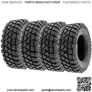 Set of 4 A047 XC MX Hardpack UTV SxS Dual Sport Tires 28x10-14, 6 PR, Tubeless, all terrain off-road