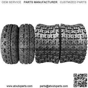 Set of 4 21x7-10 Front & 20x11-9 Rear ATV UTV Sport Tires 4PR All Terrain Vehicle Tires Tubeless