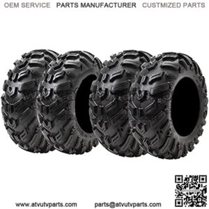 Set Of 4 Tusk Terraform ATV UTV All-Terrain Tires Front: 25x8-12 Rear: 25x10-12