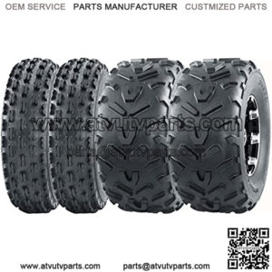 Set of 4 Sport ATV Tires 21x7-10 21x7x10 Front 22x11-10 22x11x10 Rear